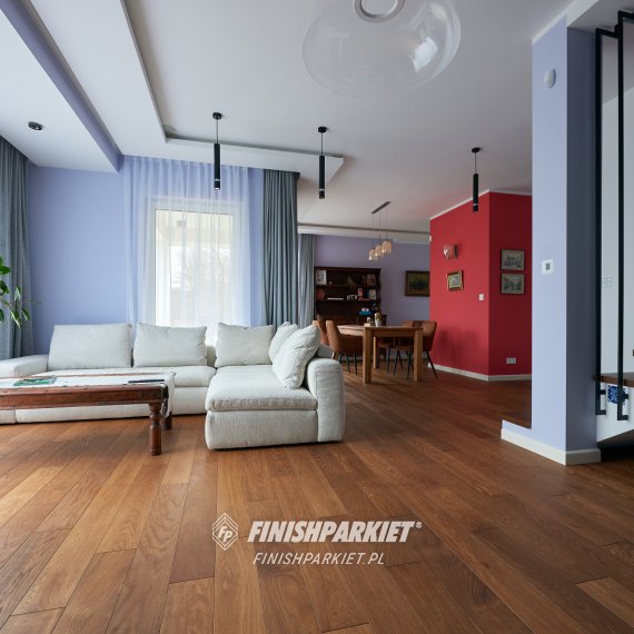 Finish Deska Dąb Thermo Antyk - Olejowosk, szczotkowana, faza 4x  